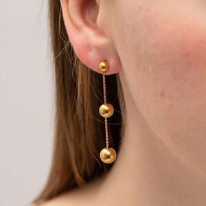 Gold Chain drop earrings #1142